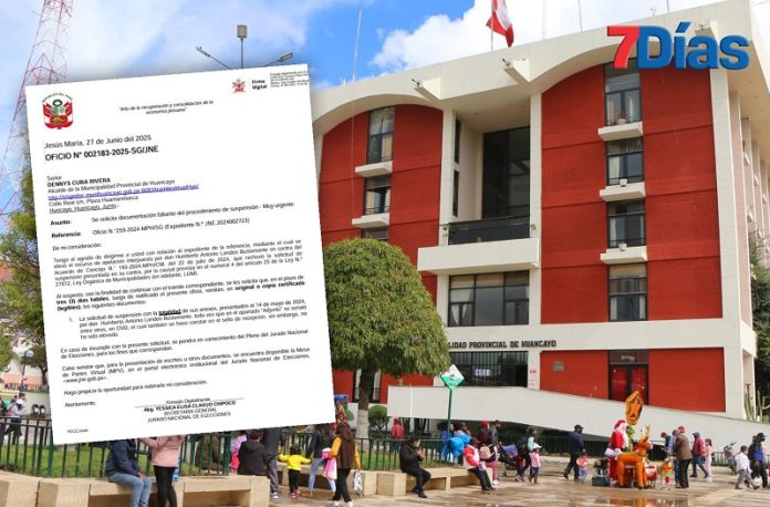 Municipalidad remite al JNE expediente de suspensión del alcalde pero sin anexos