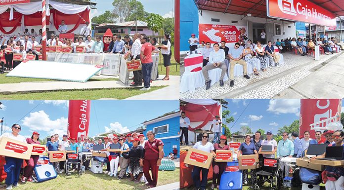 Caja Huancayo inaugura Oficina de de Inclusión Amazónica y da contribución para Santa Rosa de Loreto