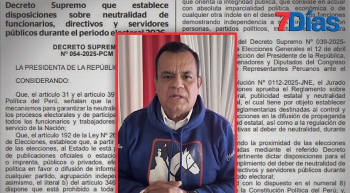 Alcalde de Satipo expuesto a presunta vulneración de la ley de neutralidad electoral