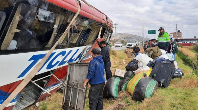 Bus que volcó en Orcotuna partió desde Andahuaylas y se dirigía a Pangoa