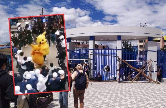 UNCP: La batalla por la cabeza de Pikachu provoca toma de local