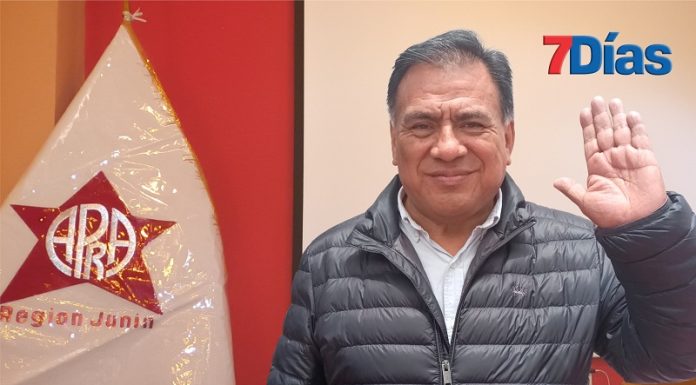 Javier Velásquez en Huancayo: «El pueblo peruano pide el regreso del Apra»