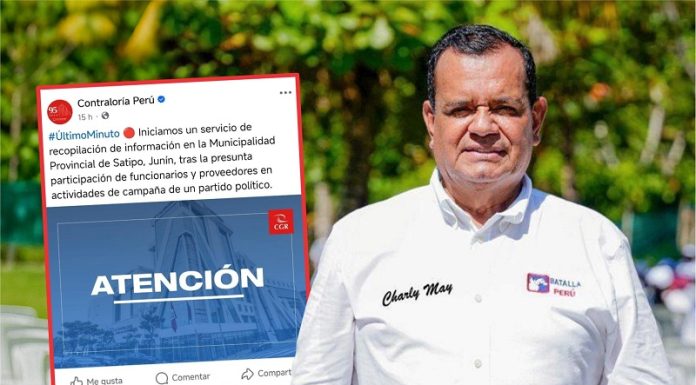 Alcalde de Satipo acusa a la Contraloría de actuar de forma «tendenciosa y mal intencionada»