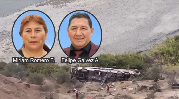 Pareja de artesanos huancaínos entre las víctimas de volcadura en Arequipa