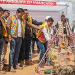 Jerí coloca primera piedra del puente Arequipa, que ahora costará casi 29 millones