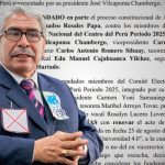 Juzgado ordena reevaluar tacha contra candidatura a rector de Elí Caro en la UNCP