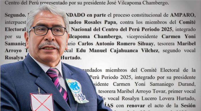 Juzgado ordena reevaluar tacha contra candidatura a rector de Elí Caro en la UNCP