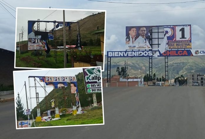 Walter Conovilca denuncia “guerra sucia” tras destrucción de sus gigantografías