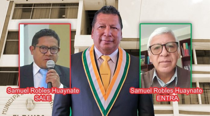 A un día que cumpla un mes, alcalde Llallico cambia a su gerente municipal