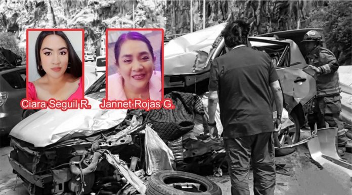 Madre e hija huancaínas pierden la vida en triple choque en el sector Infiernillo