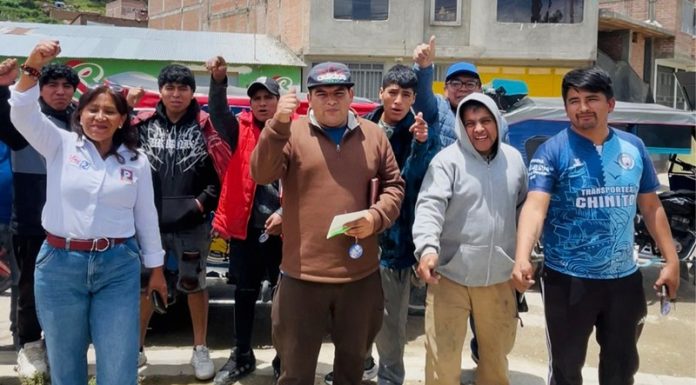 Gremio de mototaxistas se pliegan a candidatura de Lina Cuba