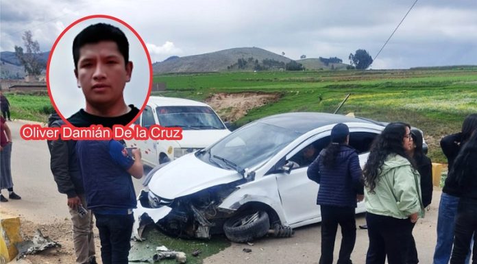 Policía choca con su auto en la vía Huáchac-Chupaca y fallece en el hospital