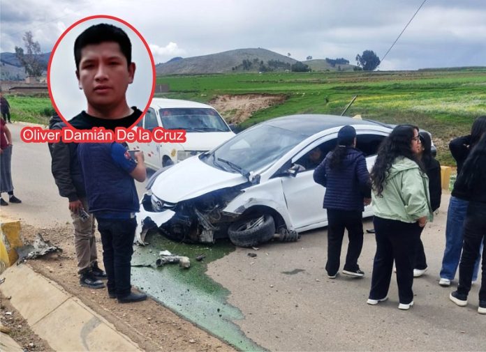 Policía choca con su auto en la vía Huáchac-Chupaca y fallece en el hospital
