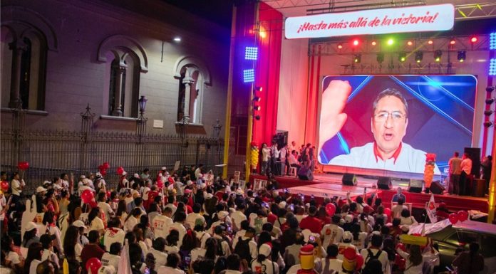 Perú Libre realiza mitin de cierre de campaña nacional en Lima y reafirma proyección de la Presidencia