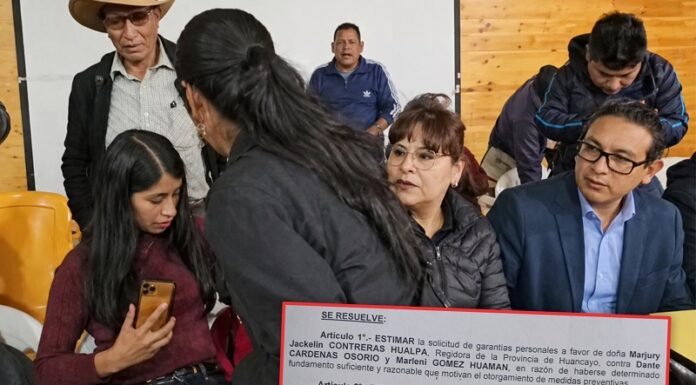 Otorgan garantías a regidora de Huancayo tras agresión en reunión de vecinos y autoridades