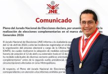 JNE declara inviable la realización de elecciones complementarias en Lima