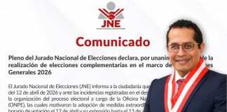 JNE declara inviable la realización de elecciones complementarias en Lima