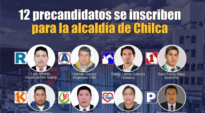 Chilca tiene 12 precandidatos para la alcaldía según registros de la ONPE
