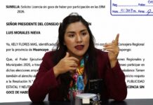 Consejera Kely Flores pide licencia para postular como candidata con APP