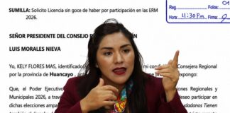 Consejera Kely Flores pide licencia para postular como candidata con APP