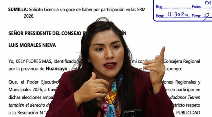 Consejera Kely Flores pide licencia para postular como candidata con APP