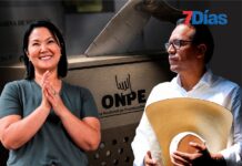 33 días después salen resultados electorales al 100% con Fujimori y Sánchez a la cabeza