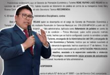 PAD recomienda suspensión de gerente de Promoción Económica por agresión verbal a trabajadora
