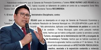 PAD recomienda suspensión de gerente de Promoción Económica por agresión verbal a trabajadora