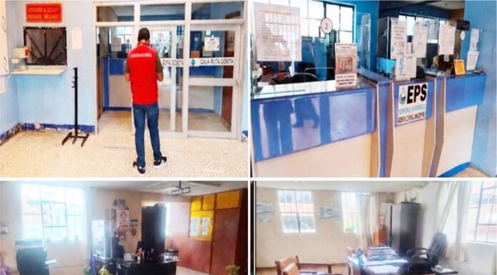 Contraloría encuentra oficinas abiertas y usuarios haciendo, pero a ningún trabajador en EPS Mantaro
