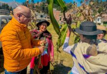 En el aniversario de Cochas Chico: Rafael Meza resalta el papel del campesinado para la alimentación