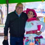 Rafael Meza se hizo presente en el concurso de platos típicos de Justicia, Paz y Vida por su aniversario