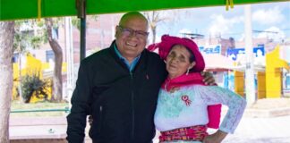 Rafael Meza se hizo presente en el concurso de platos típicos de Justicia, Paz y Vida por su aniversario