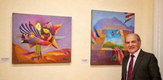 Gustavo Puente Avellaneda expone sus pinturas en Italia