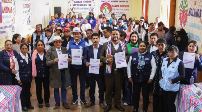 Con firma de candidatos a la alcaldía de Jauja respaldan agenda política de mujeres rurales y campesinas