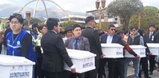 Restituyen restos de diez comuneros de Paccha desaparecidos en 1992