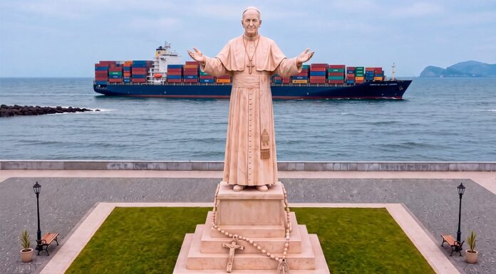 Un legado que permanece: Caja Huancayo financia escultura monumental del Papa León XIV en el Callao